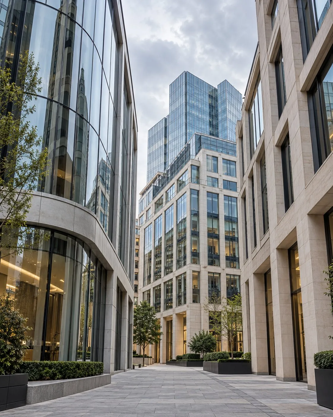 Commercial office buildings in London